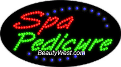 Electric Flashing & Chasing LED Sign: Spa Pedicure