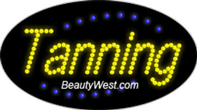 Electric Flashing & Chasing LED Sign: Tanning