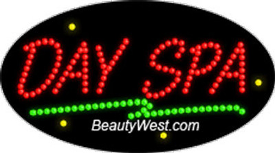 Electric Flashing & Chasing LED Sign: Day Spa