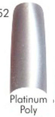 Lamour Color Nail Tips: Platinum Poly - 110ct