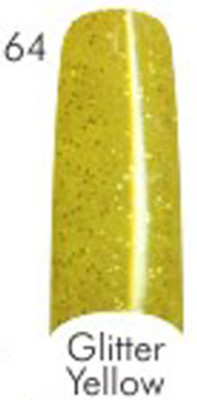 Lamour Color Nail Tips: Glitter Yellow - 110ct