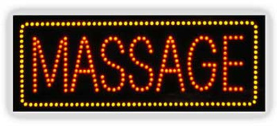 Electric LED Sign - Massage L167