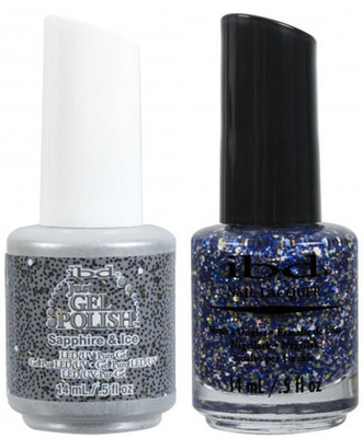 ibd Just Gel Polish & Nail Lacquer Sapphire & Ice - .5oz