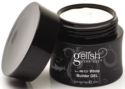 Gelish Hard Gel LED UV White Builder Gel - .5oz