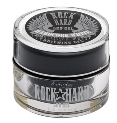 Artistic Hard Rock Gel Hardcore White Building Gel 15 mL .5 fl oz