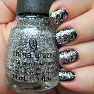 China Glaze Nail Polish Lacquer Silver Of Sorts - .5oz