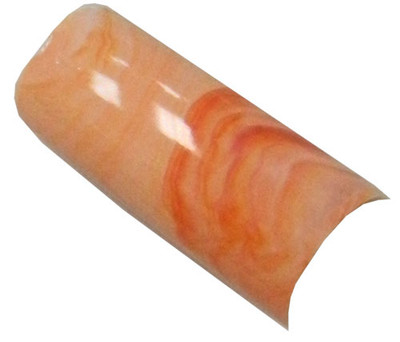 Lamour Marble Nail Tips -  Pastel Orange 110 tips