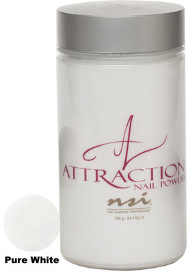 NSI Attraction Nail Powder Pure White - 700 g (24.7 Oz)