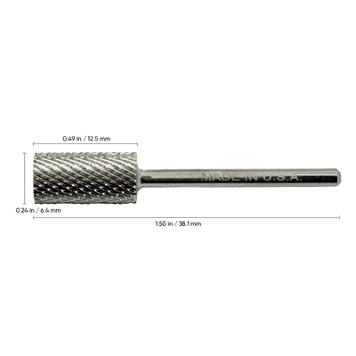 Titanium LARGE Barrel Carbide Bit - Coarse 3/32"