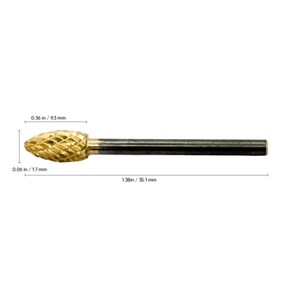 Kupa Carbide Bit - Football 3/32"