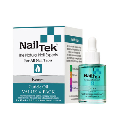 Nail Tek Renew Cuticle Oil  - 15 mL/ 0.5 fl oz (Value 4 Pack)