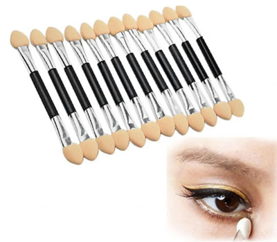 Lukasi Double Sided Eye Shadow Applicators - 12 ct