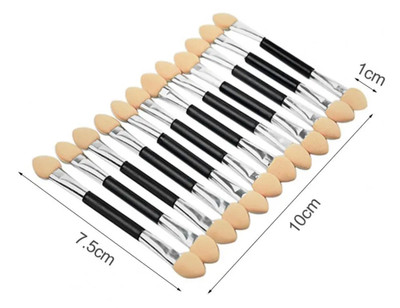 Lukasi Double Sided Eye Shadow Applicators - 12 ct