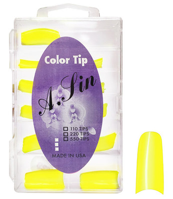 A. Sin Assorted Color Nail Tips Canary - 110ct # 3