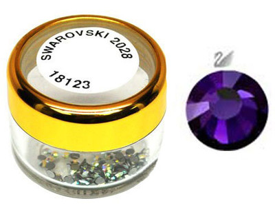 Swarovski 2028 Xilion Hotfix Flat Back SS5 Purple Velvet - 100 pcs