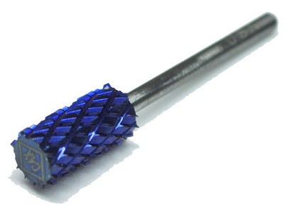 Blue Nano Coated Carbide Nail Drill Bit - 3/32" 4-EXTRA COARSE