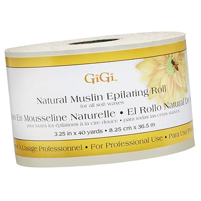 GiGi Natural Muslin Epilating Roll - 3.25" x 40 yds