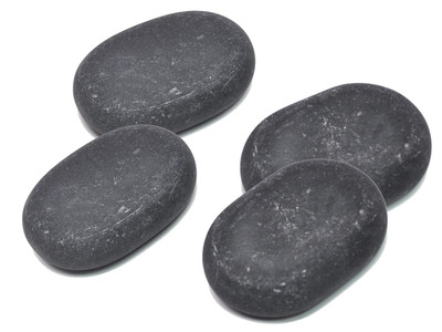 Small Oval Massage Stones - 4 ct