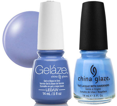 Gelaze Gel Polish & Nail Lacquer DUO Secret Peri-wink-le - .5 fl oz