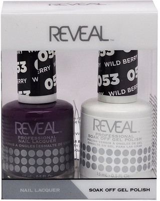 Reveal Gel Polish & Nail Lacquer Matching Duo - WILD BERRY - .5 oz