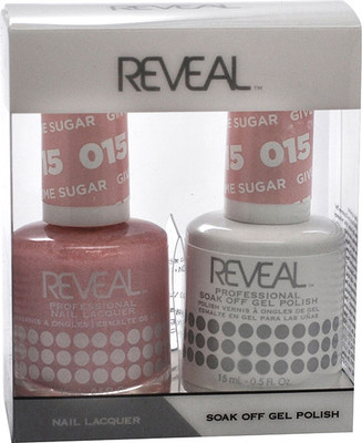 Reveal Gel Polish & Nail Lacquer Matching Duo - GIVE ME SOME SUGAR - .5 oz