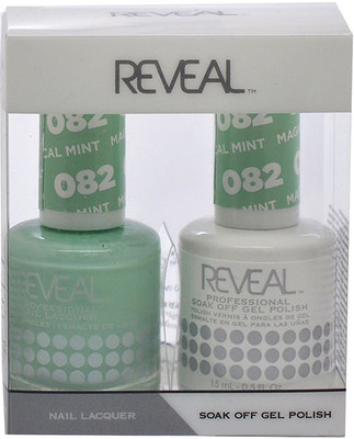 Reveal Gel Polish & Nail Lacquer Matching Duo - MAGICAL MINT - .5 oz