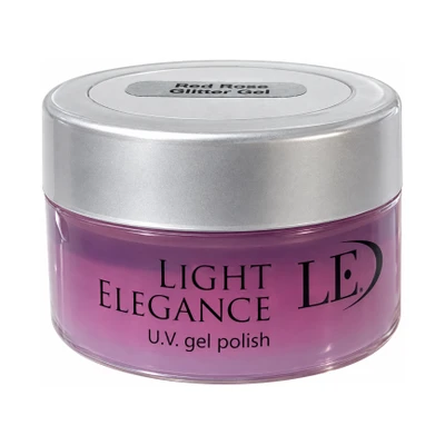 LE Light Elegance Glitter Gel Red Rose - 0.5 oz