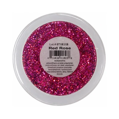 LE Light Elegance Glitter Gel Red Rose - 0.5 oz