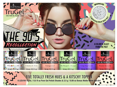 EzFlow TruGel Polish The 90's Recollection Collection - 6pc