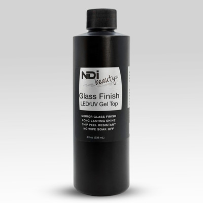 NDi beauty Glass Finish LED/UV No Wipe Gel Top - 8 fl oz (236 mL)