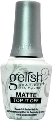 Gelish Soak Matte Top It Off Sealer Gel Nail Polish - 0.5 Oz