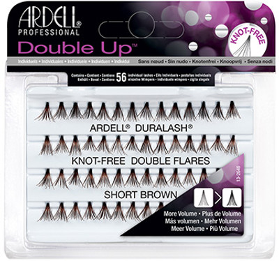 Ardell Duralash Double Up - Knot-Free Double Flares Short Brown