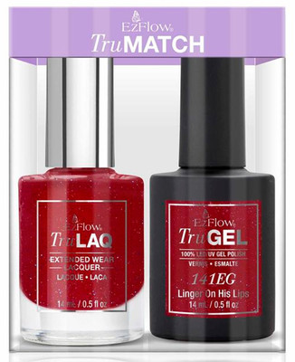 EzFlow TruGel Polish Linger On His Lips Duo 141ED - 14 mL / 0.5 fl oz