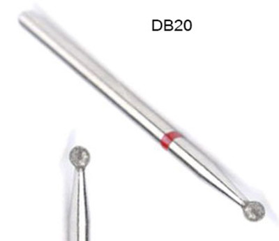 NDi beauty Diamond Carbide Bit Ball Shape - 3/32" - DB20