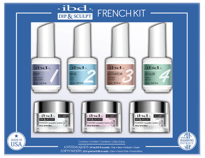 ibd Dip & Sculpt French Kit - 7 pc