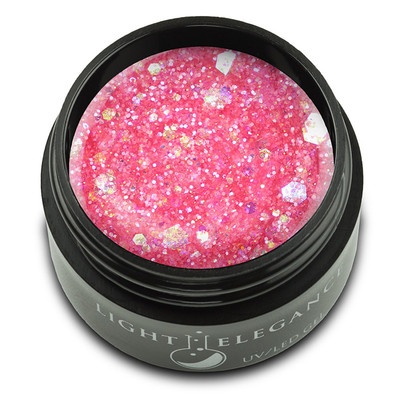 Light Elegance UV/LED Glitter Gel A Peony for Your Thoughts - .57oz (17 ml)