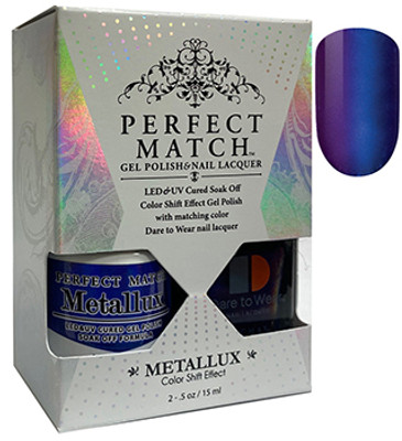 LeChat Perfect Match Metalux Gel Polish + Nail Lacquer Narwhal - 5oz