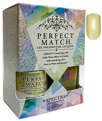 LeChat Perfect Match Spectra Gel Polish + Nail Lacquer Shooting Star - 5oz