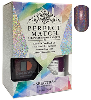 LeChat Perfect Match Spectra Gel Polish + Nail Lacquer Outer Space - 5oz