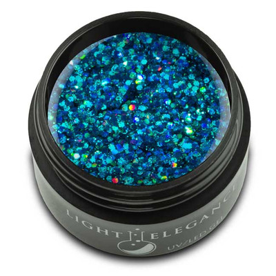 Light Elegance UV/LED Glitter Gel Jack Frost - .57 oz (17 ml)