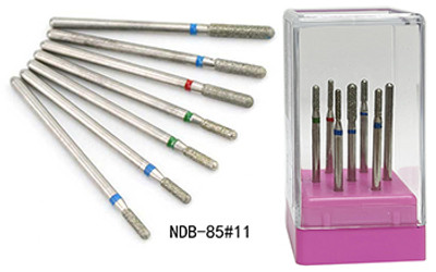 NDi beauty Diamond Carbide Bit Set 7 PCS - 3/32 Shank - NDB85-11