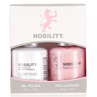 LeChat Nobility Gel Polish & Nail Lacquer Duo Set Pocket Posies - .5 oz / 15 ml