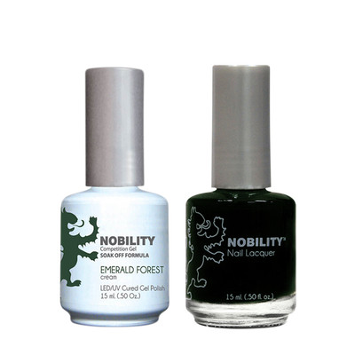 LeChat Nobility Gel Polish & Nail Lacquer Duo Set Emerald Forest - .5 oz / 15 ml
