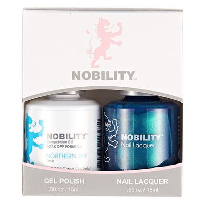 LeChat Nobility Gel Polish & Nail Lacquer Duo Set Northern Sky - .5 oz / 15 ml