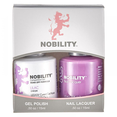 LeChat Nobility Gel Polish & Nail Lacquer Duo Set Lilac - .5 oz / 15 ml