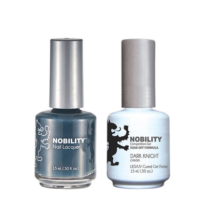 LeChat Nobility Gel Polish & Nail Lacquer Duo Set Dark Knight - .5 oz / 15 ml