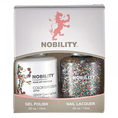 LeChat Nobility Gel Polish & Nail Lacquer Duo Set Color Explosion - .5 oz / 15 ml