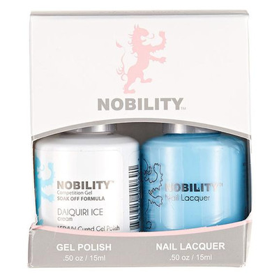 LeChat Nobility Gel Polish & Nail Lacquer Duo Set Dacquiri Ice - .5 oz / 15 ml