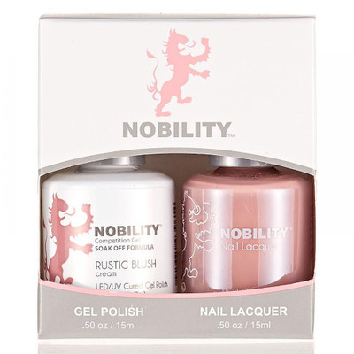 LeChat Nobility Gel Polish & Nail Lacquer Duo Set Rustic Blush - .5 oz / 15 ml