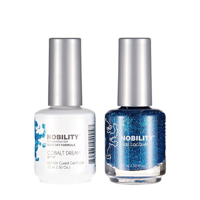 LeChat Nobility Gel Polish & Nail Lacquer Duo Set Cobalt Dream - .5 oz / 15 ml